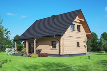  Projekt domu Zawoja 24 dw (KRP2778) - projekt domu parterowego z poddaszem - Zdjęcie 2
