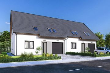  Projekt domu Sara 2 - dwulokalowy LP (WRD3251) - projekt domu parterowego z poddaszem - Zdjęcie 1