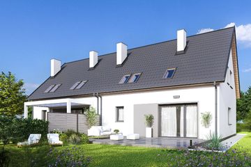  Projekt domu Sara 2 - dwulokalowy LP (WRD3251) - projekt domu parterowego z poddaszem - Zdjęcie 2