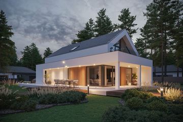  Projekt domu NewHouse 755 G1 (KRZ1093) - projekt domu parterowego z poddaszem - Zdjęcie 3