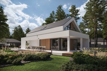  Projekt domu NewHouse 755 G1 (KRZ1093) - projekt domu parterowego z poddaszem - Zdjęcie 4