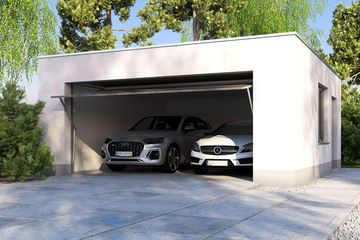  Projekt garażu APG 11B garaż dwustanowiskowy (WRR1147) - projekt garażu parterowego - Zdjęcie 1