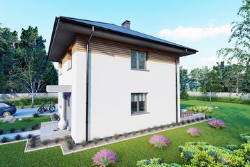  Projekt domu Dwulokalowy 2 (BBH1047) - projekt domu z pełnym piętrem - Zdjęcie 2