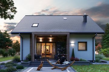  Projekt domu Malik Nano (1891) (KRD3033) - projekt domu parterowego z poddaszem - Zdjęcie 3