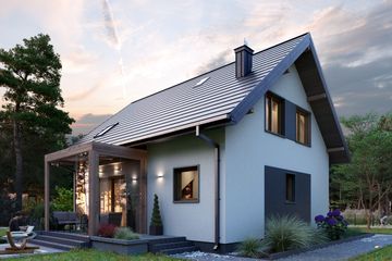  Projekt domu Malik Nano (1891) (KRD3033) - projekt domu parterowego z poddaszem - Zdjęcie 4