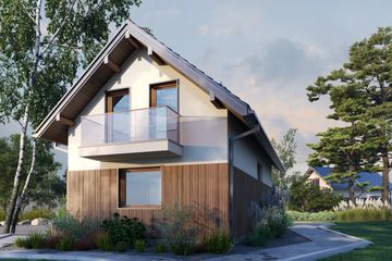  Projekt domu Longinus Prima (1895) (KRD3032) - projekt domu parterowego z poddaszem - Zdjęcie 5