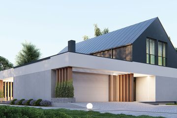  Projekt domu uA388 (WCB1536) - projekt domu parterowego z poddaszem - Zdjęcie 3