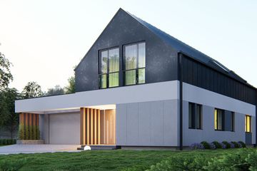  Projekt domu uA388 (WCB1536) - projekt domu parterowego z poddaszem - Zdjęcie 4