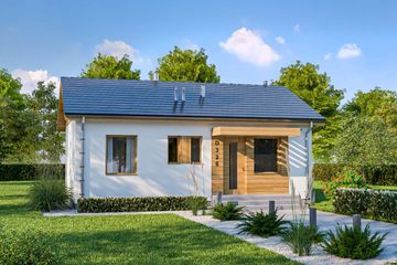  Projekt domu D326 - wersja murowana (WAI1486) - projekt domu parterowego - Zdjęcie 3