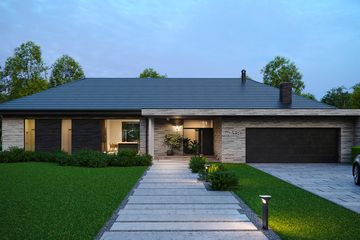  Projekt domu BrickHouse 118 (KRZ1095) - projekt domu parterowego - Zdjęcie 2