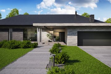  Projekt domu BrickHouse 118 (KRZ1095) - projekt domu parterowego - Zdjęcie 4