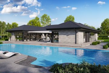  Projekt domu BrickHouse 118 (KRZ1095) - projekt domu parterowego - Zdjęcie 8