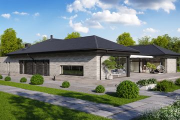  Projekt domu BrickHouse 118 (KRZ1095) - projekt domu parterowego - Zdjęcie 11