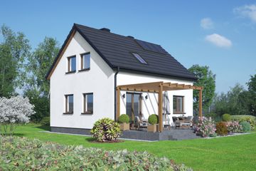  Projekt domu Gładyszowo bb 70 (KRP2796) - projekt domu parterowego z poddaszem - Zdjęcie 2