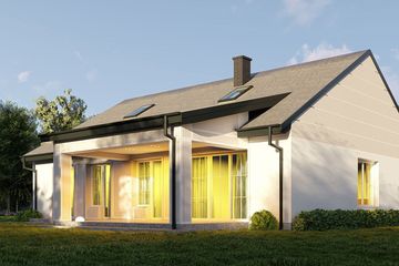  Projekt domu uA399 (WCB1525) - projekt domu parterowego - Zdjęcie 4