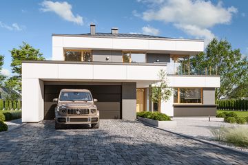  Projekt domu Willa Floryda 8 (WAH2142) - projekt domu z pełnym piętrem - Zdjęcie 3