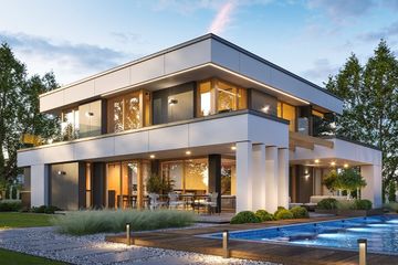  Projekt domu Willa Floryda 8 (WAH2142) - projekt domu z pełnym piętrem - Zdjęcie 1