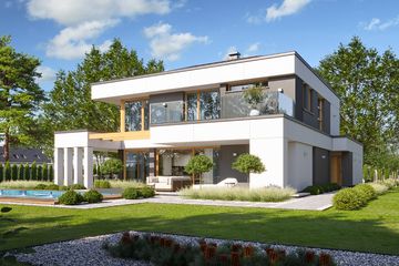  Projekt domu Willa Floryda 8 (WAH2142) - projekt domu z pełnym piętrem - Zdjęcie 5