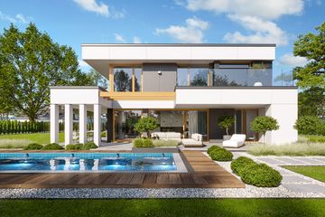  Projekt domu Willa Floryda 8 (WAH2142) - projekt domu z pełnym piętrem - Zdjęcie 6