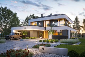  Projekt domu Willa Floryda 8 (WAH2142) - projekt domu z pełnym piętrem - Zdjęcie 10