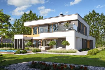  Projekt domu Willa Floryda 8 (WAH2142) - projekt domu z pełnym piętrem - Zdjęcie 14