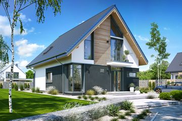  Projekt domu Miejski 2 (WAH2143) - projekt domu parterowego z poddaszem - Zdjęcie 3