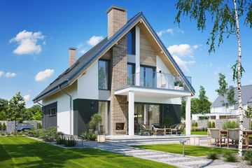  Projekt domu Miejski 2 (WAH2143) - projekt domu parterowego z poddaszem - Zdjęcie 4