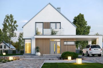  Projekt domu Miejski 3 (WAH2144) - projekt domu parterowego z poddaszem - Zdjęcie 6