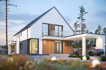  Projekt domu Miejski 4 (WAH2145) - projekt domu parterowego z poddaszem - Zdjęcie 3