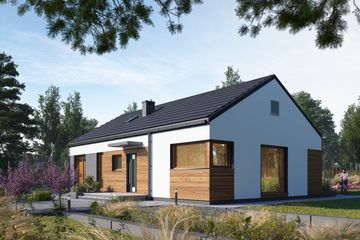  Projekt domu Cyklamen Alfa (1894) (KRD3034) - projekt domu parterowego - Zdjęcie 2