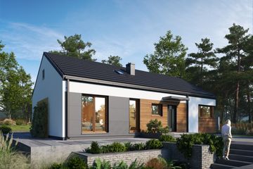  Projekt domu Cyklamen Alfa (1894) (KRD3034) - projekt domu parterowego - Zdjęcie 5