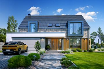  Projekt domu Bolero (WAH2148) - projekt domu parterowego z poddaszem - Zdjęcie 3