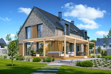  Projekt domu Bolero (WAH2148) - projekt domu parterowego z poddaszem - Zdjęcie 4