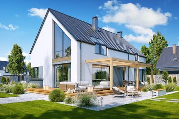  Projekt domu Lambada (WAH2147) - projekt domu parterowego z poddaszem - Zdjęcie 4