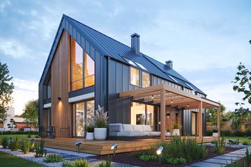  Projekt domu Makarena (WAH2146) - projekt domu parterowego z poddaszem - Zdjęcie 1