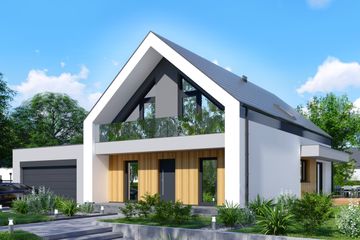  Projekt domu APS 352 (LUA1636) - projekt domu parterowego z poddaszem - Zdjęcie 1