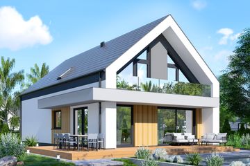  Projekt domu APS 352 (LUA1636) - projekt domu parterowego z poddaszem - Zdjęcie 3