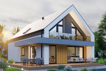  Projekt domu APS 352 (LUA1636) - projekt domu parterowego z poddaszem - Zdjęcie 4