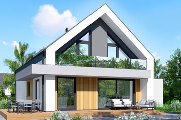  Projekt domu APS 352 (LUA1636) - projekt domu parterowego z poddaszem - Zdjęcie 5