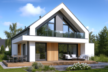  Projekt domu APS 352 (LUA1636) - projekt domu parterowego z poddaszem - Zdjęcie 2