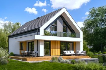  Projekt domu APS 352 (LUA1636) - projekt domu parterowego z poddaszem - Zdjęcie 1