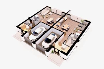  Projekt domu APS 348 wariant 2 DWU (LUA1638) - projekt domu z pełnym piętrem - Zdjęcie 5