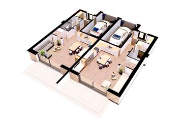  Projekt domu APS 348 wariant 2 DWU (LUA1638) - projekt domu z pełnym piętrem - Zdjęcie 6