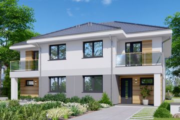  Projekt domu APS 350 dwulokalowy ECO (LUA1639) - projekt domu z pełnym piętrem - Zdjęcie 1