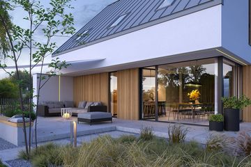  Projekt domu Z Podcieniami 1 (WAW1173) - projekt domu parterowego z poddaszem - Zdjęcie 3