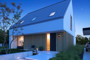  Projekt domu Z Podcieniami 1 (WAW1173) - projekt domu parterowego z poddaszem - Zdjęcie 4