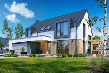  Projekt domu Mambo (WAH2149) - projekt domu parterowego z poddaszem - Zdjęcie 3