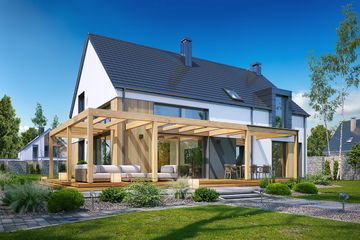  Projekt domu Mambo (WAH2149) - projekt domu parterowego z poddaszem - Zdjęcie 4