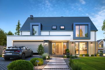  Projekt domu Mambo (WAH2149) - projekt domu parterowego z poddaszem - Zdjęcie 1