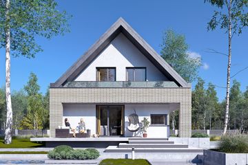  Projekt domu Krzemień (BSA2375) - projekt domu parterowego z poddaszem - Zdjęcie 5